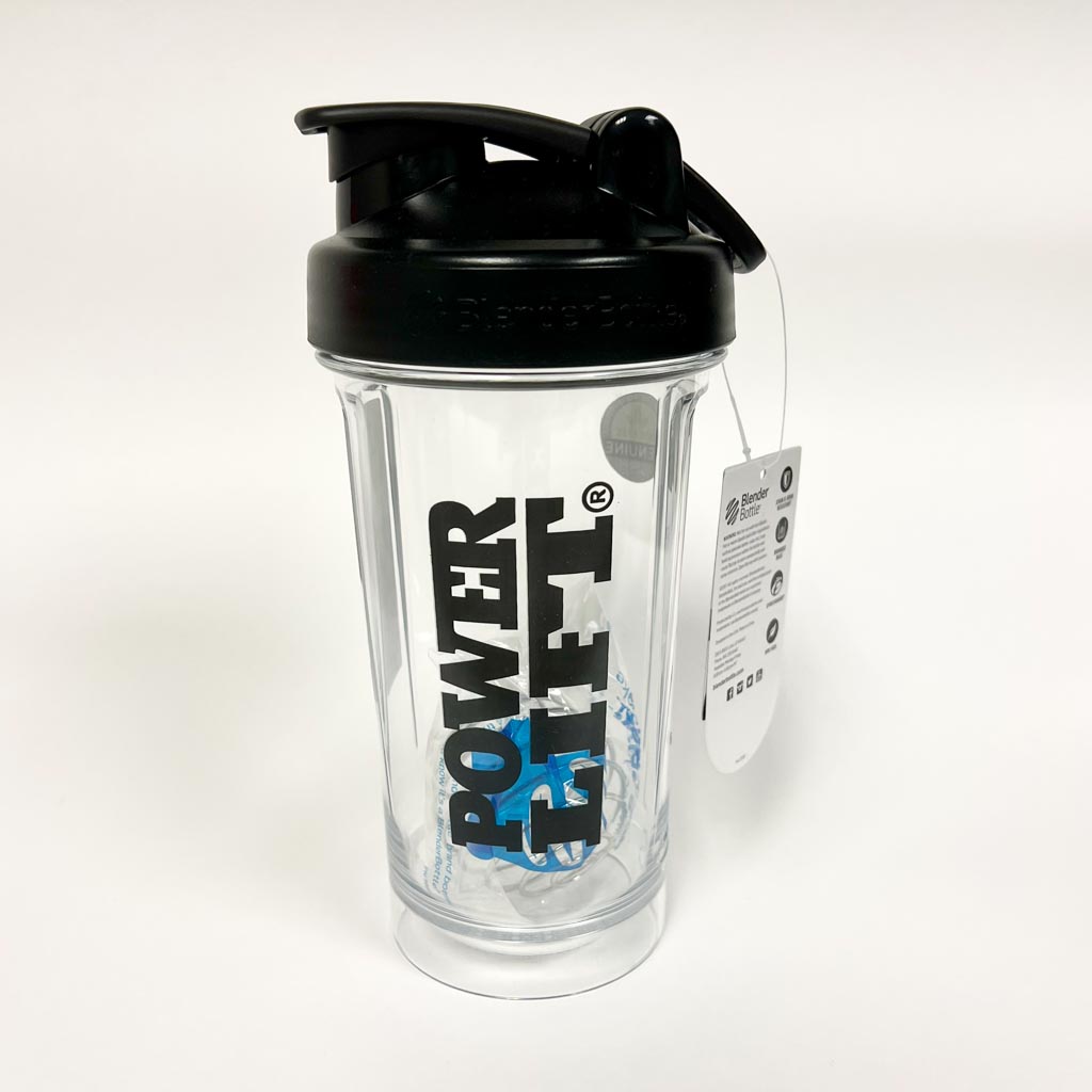 BlenderBottle Clear/Black | Power Lift